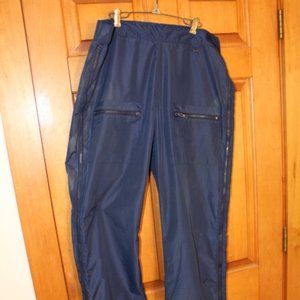 Nylon Shell Outdoor Pant/ Navy Blue  - Size Large